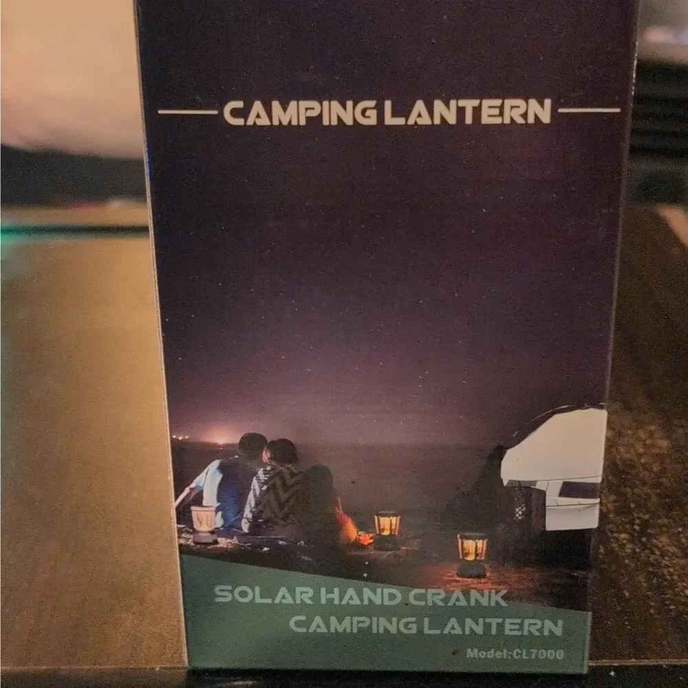 Solar LED Lantern CL7000 Hand Crank Dynamo USB Charging Water Resistant
